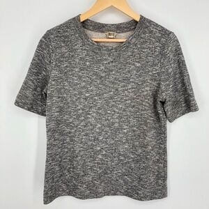 Duluth Trading‎ Co Womens Shirt Size Medium Gray Short Sleeve Thick Casual Soft